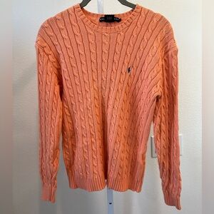 Ralph Lauren Women's Crewneck Sweater in Orange
